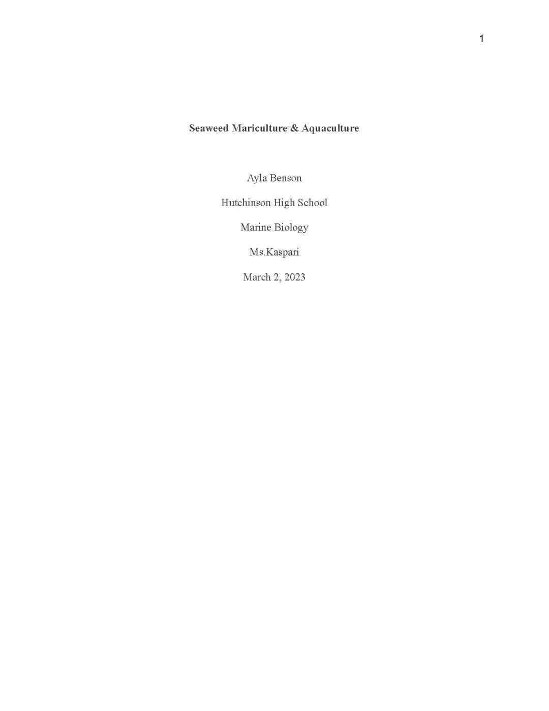 Exploring Seaweed Farming: Aquaculture and Mariculture in Alaska