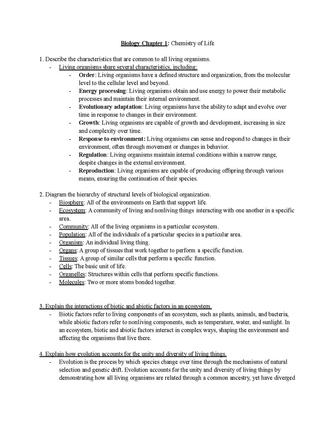 Fun Facts About Life: Characteristics of Living Things and Ecosystems!