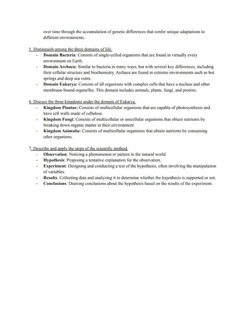 Biology Chapter 1: Chemistry of Life
1. Describe the characteristics that are common to all living organisms.
Living organisms share several
