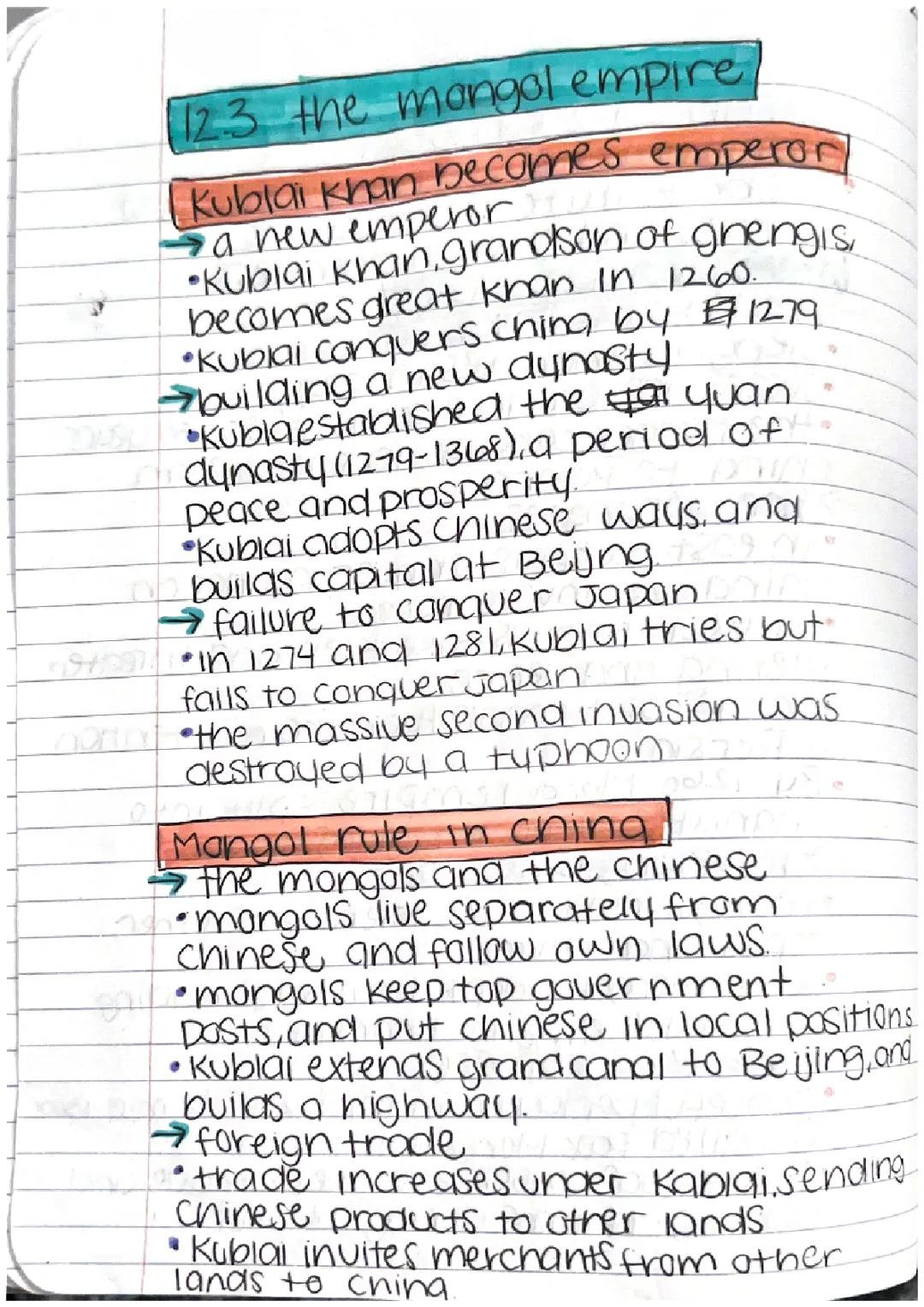 12.3 The Mongol Empire 