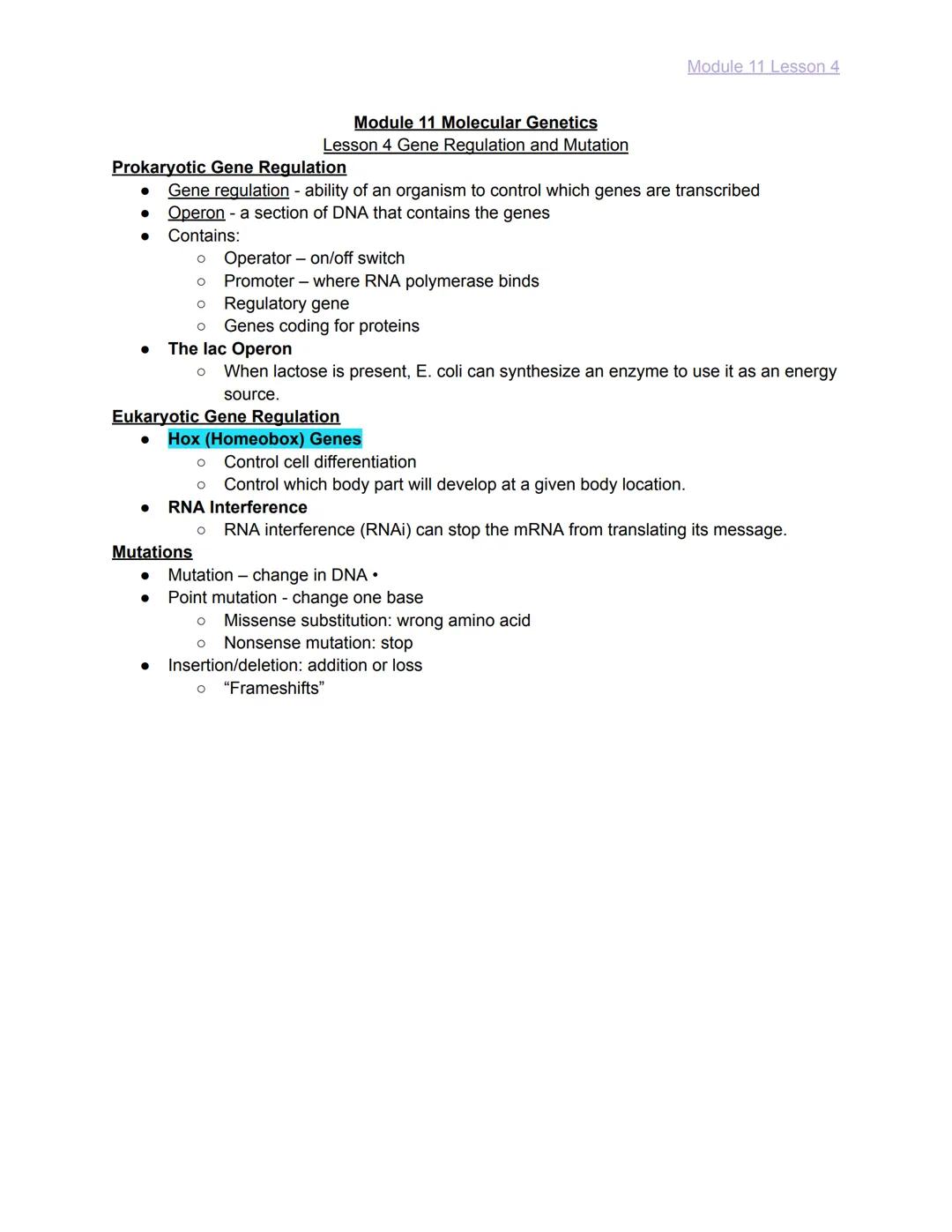 
<h2 id="module10lesson1">Module 10 Lesson 1</h2>
<p>The lesson covers the basics of Mendelian Genetics and introduces Gregor Mendel, known 