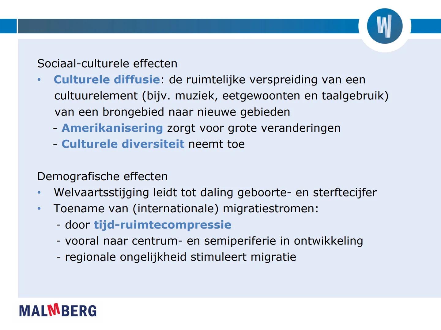 DE WERELD VANI

MALMBERG

6V
Hoofdstuk 1 | Globalisering in centrum en (semi) periferie # Paragraaf 1 Globalisering op wereldschaal

Economi