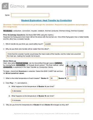 Know Heat Transfer by Conduction Gizmos  thumbnail
