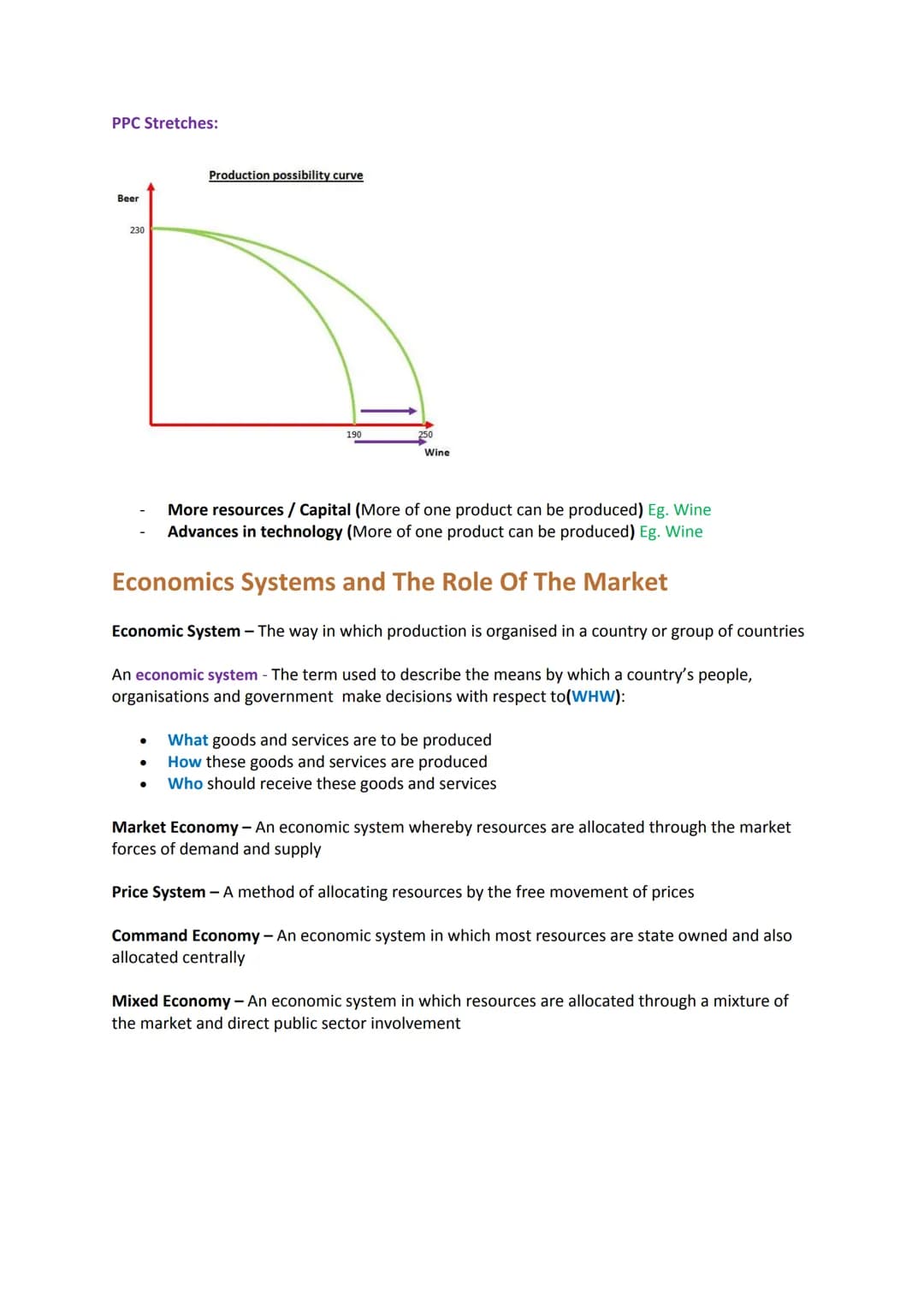 Economics AS Level Notes
Economics Definition - The study of how to allocate scarce resources in the most effective way
Economic Problem Def