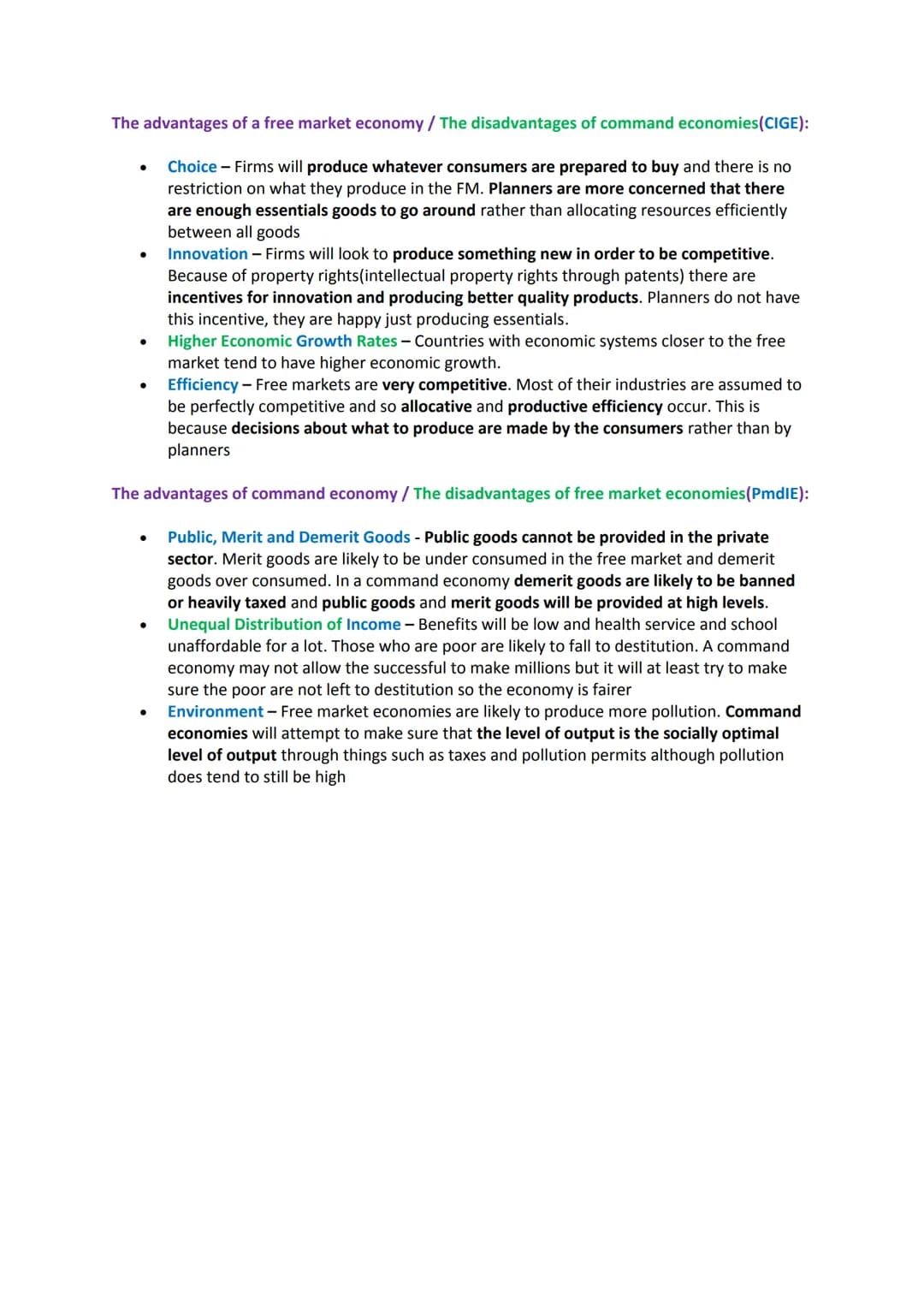 Economics AS Level Notes
Economics Definition - The study of how to allocate scarce resources in the most effective way
Economic Problem Def