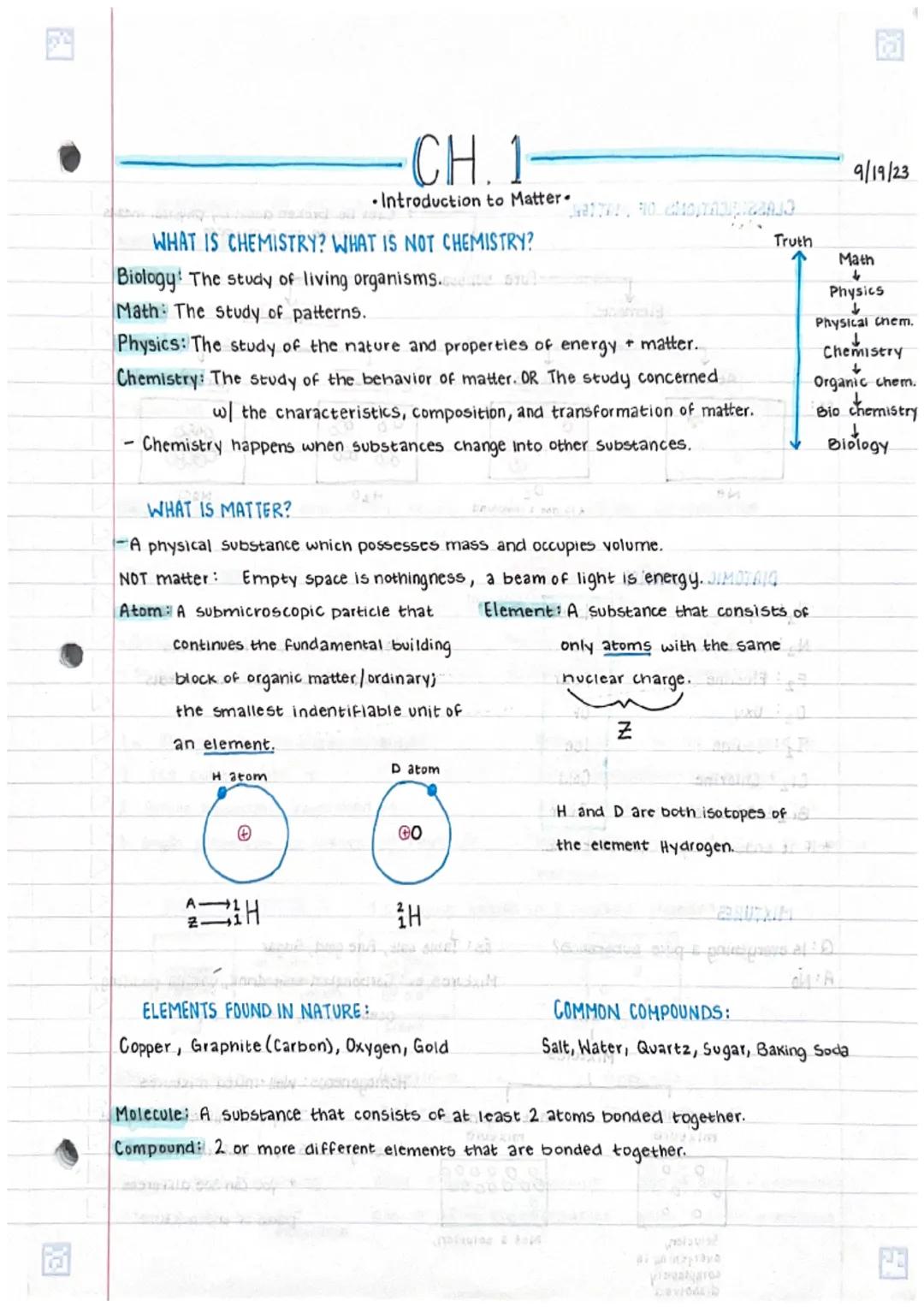 Introduction to Matter & Mixtures 