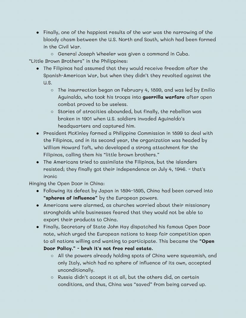 
<p>From the end of the Civil War to the 1880s, the United States was very isolationist, but in the 1890s, due to rising exports, manufactur