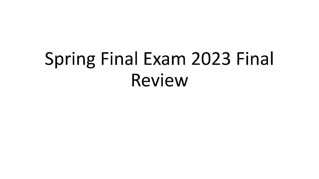 Review of Taxonomy and Classification 2023 Notes