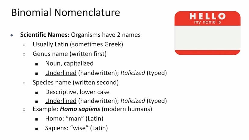 Spring Final Exam 2023 Final
Review Taxonomy
Taxonomy: field of biology that identifies and
classifies organisms
Greek: "taxo" = arrange, "n