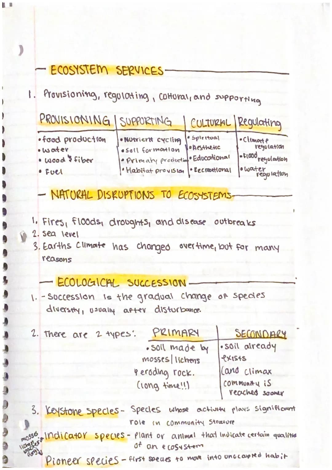 1
APES UNIT 2: REVIEW
- INTRO TO BIODIVERSITY.
1. biodiversity in an ecosystem includes genetics, species,
and habitat diversity
2. more gen