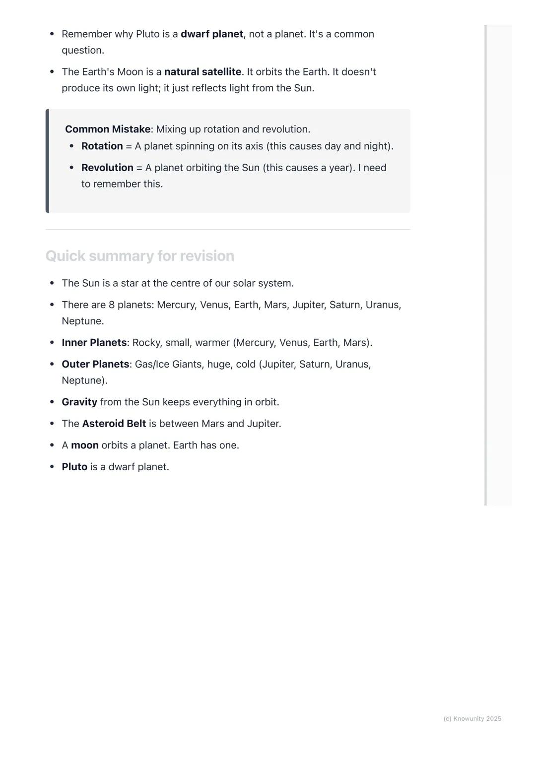 # The Solar System

Our place in space

The Solar System is our home in the universe. It's made up of our star, the Sun,
and everything that