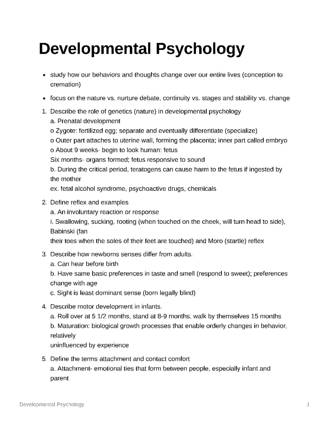 Developmental Psychology