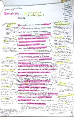 Know ‘Originally’ by Carol Anne Duffy Higher English Annotations  thumbnail