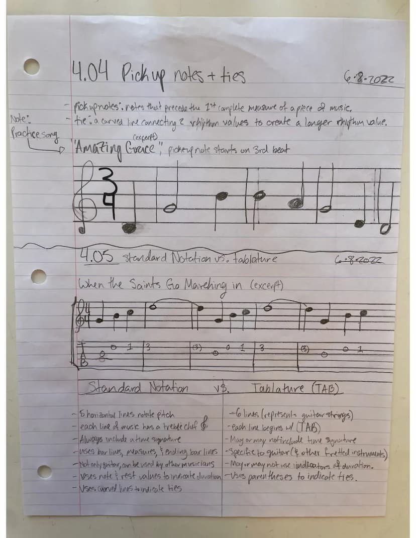 
<p>The music staff consists of five lines on which music is noted. It also includes spaces between the lines. A time signature is used to i