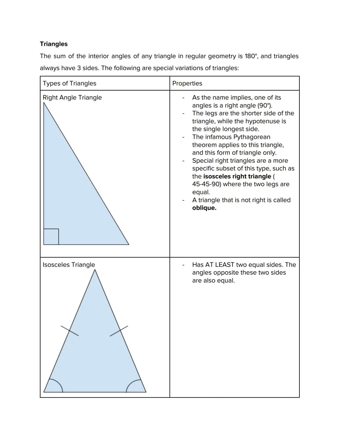 Angles
An angle as defined in Euclidean (standard) Geometry is a general measure of the space
between two intersecting lines. More explicitl