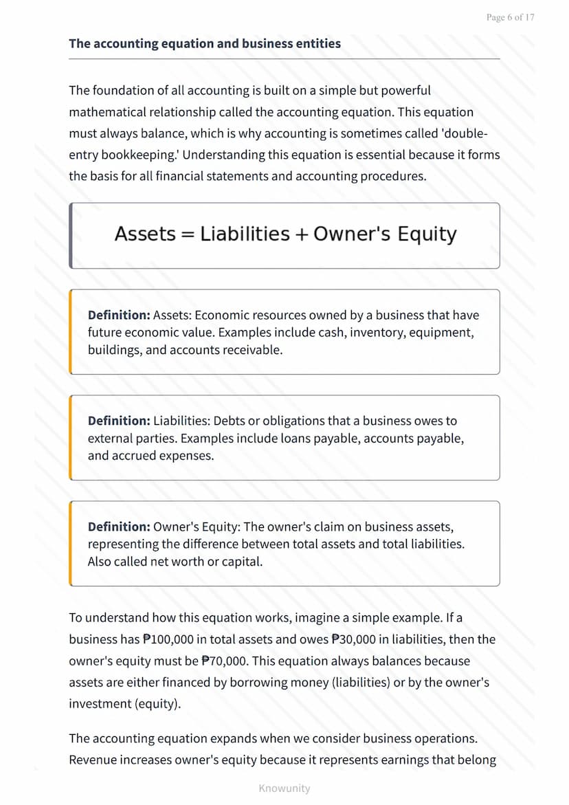 Introduction to Accountancy and Business: Nature and Purpose of
Accounting
Understanding what accounting is and why it matters in
business
W