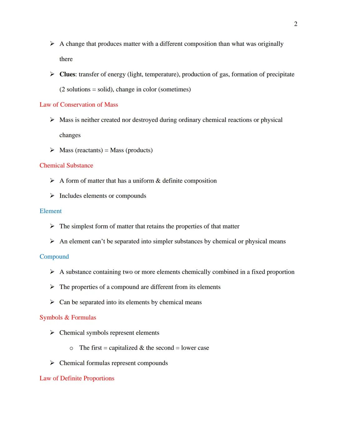 Solids
Liquids
Gases
Chapter 2 Notes
A form of matter that has a definite volume & definite shape
Particles are packed closely together - ca