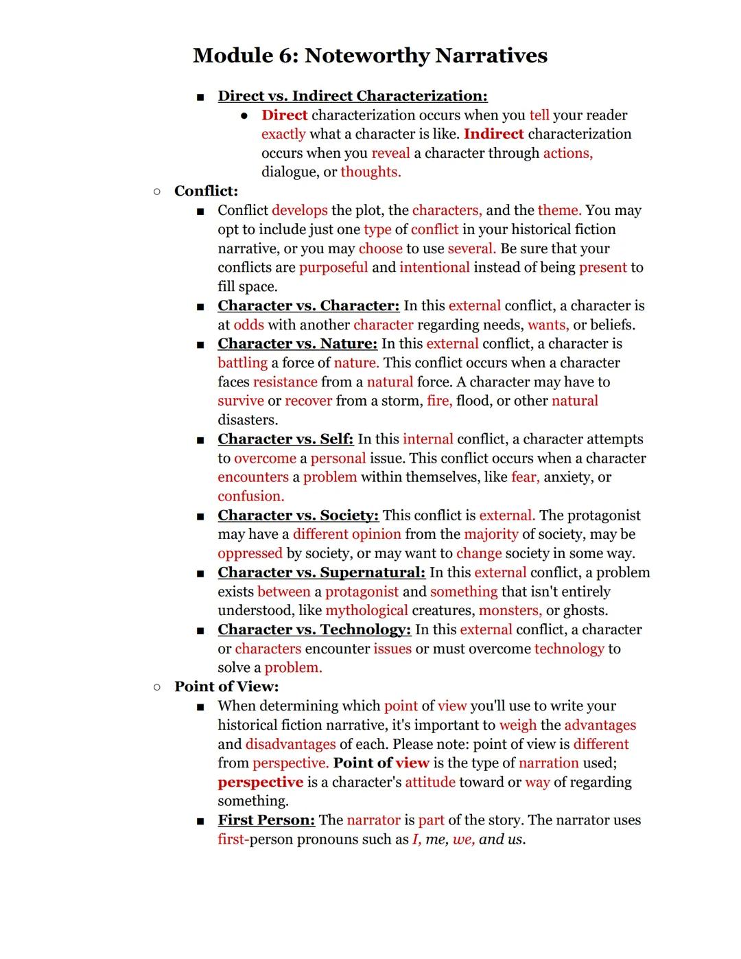 06.01: Establishing a Narrative
● Fiction has a way of bringing history to life. Where textbooks leave off, narratives
pick up. Consider the