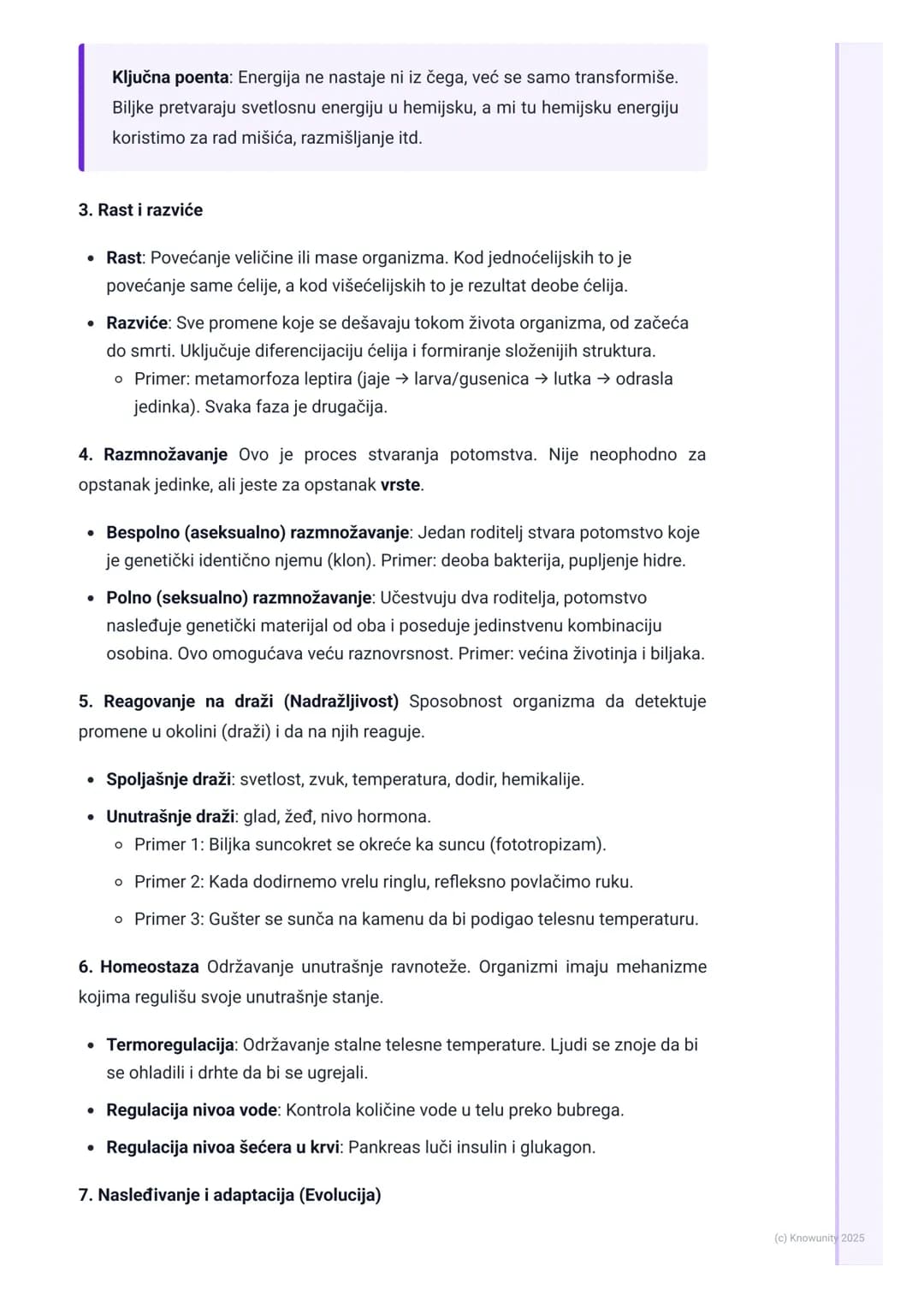 # Karakteristike živih bića

Uvod u karakteristike živih bića

Sva živa bića, od najmanje bakterije do najvećeg plavog kita, dele neke osnov
