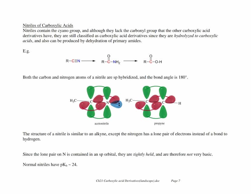 Carboxylic acid Derivatives
Carboxylic derivatives are described as compounds that can be converted to carboxylic acids via simple acidic or