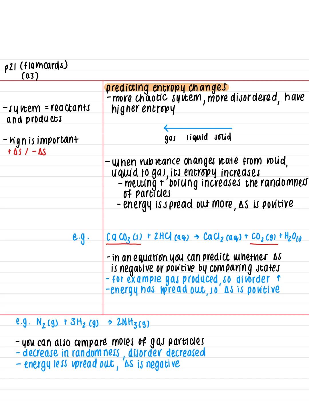 22.4- Entropy

Key Facts:
Entropy =
meaire of the
dispersal of energy
and disorder within
the chemicals making
up the chemical
symbol
[symbo