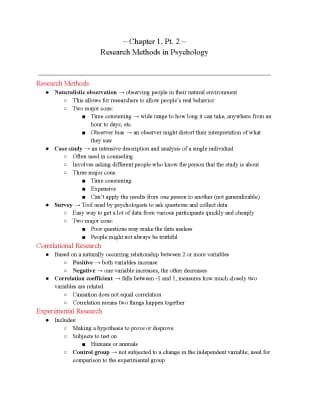 Know AP Psychology Notes Ch. 1, Pt. 2  thumbnail