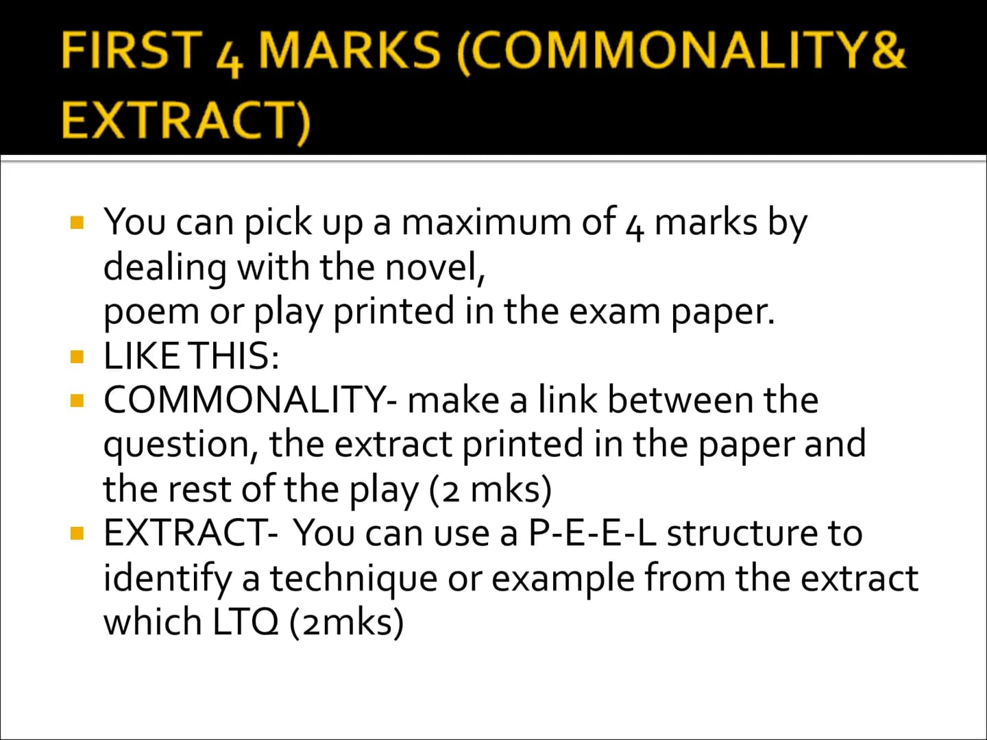 THE SLAB BOYS
by John Byrne
FINAL 10 MARK QUESTION Structure your answer clearly...
FINAL QUESTION Worth 10 marks at Higher
Marks are likely