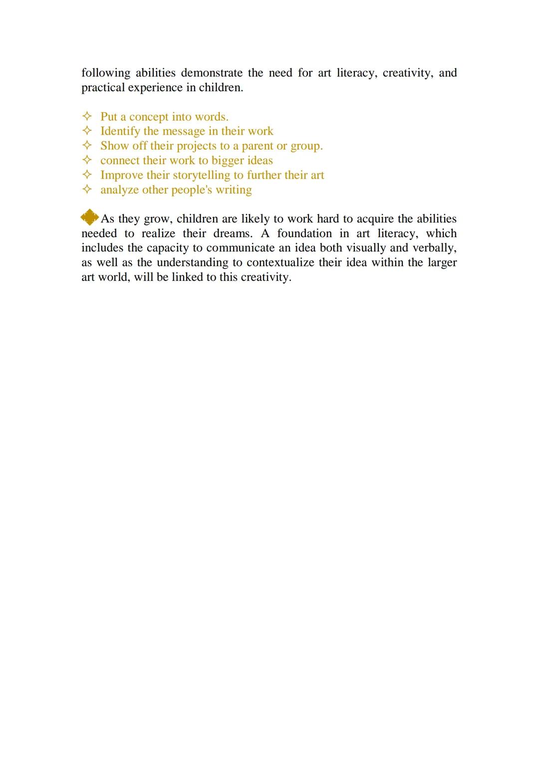 # ART LITERACY

## What is Art Literacy?

A thorough understanding of art history, styles, techniques, and even
discussion techniques falls 