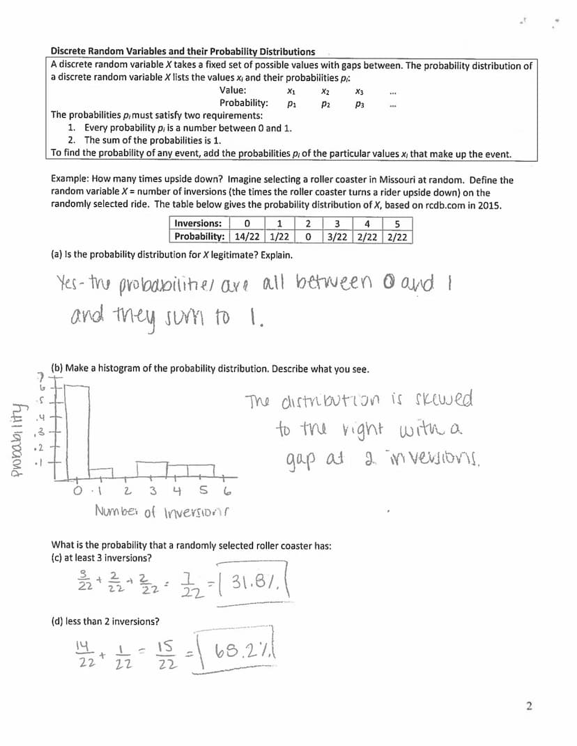 6.1: Discrete and Continuous Random Variables
Learning Objectives
-Compute probabilities using the probability distribution of a discrete ra