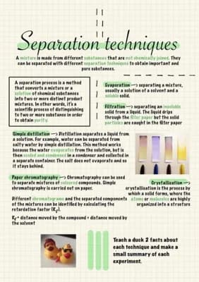 Know Separation Techniques for Pure Substances  thumbnail