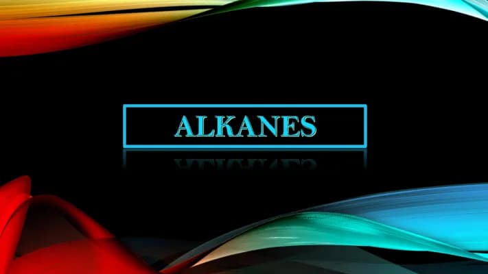 Know General Chemistry Notes-Alkanes thumbnail