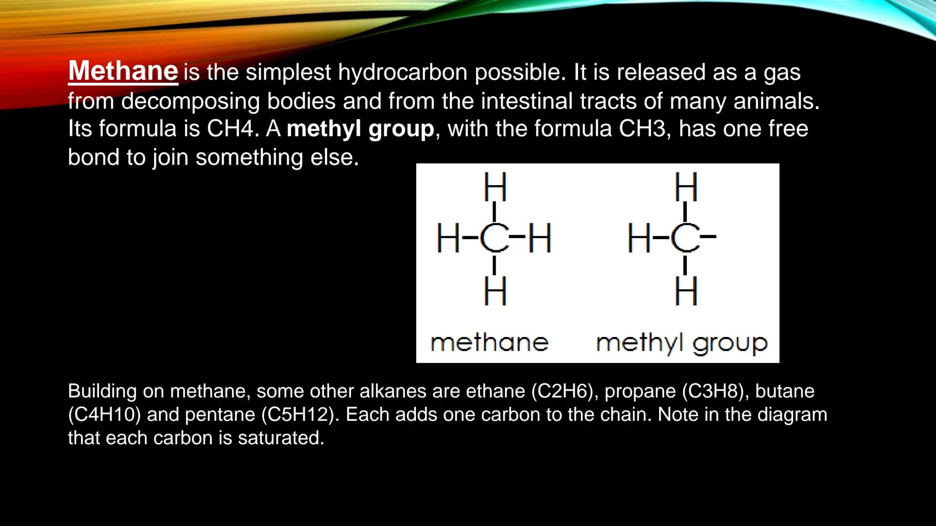 ALKANES
DIVID A Hydrocarbon is an organic compound made of nothing more than carbons and hydrogens.
It is possible for double or triple bond