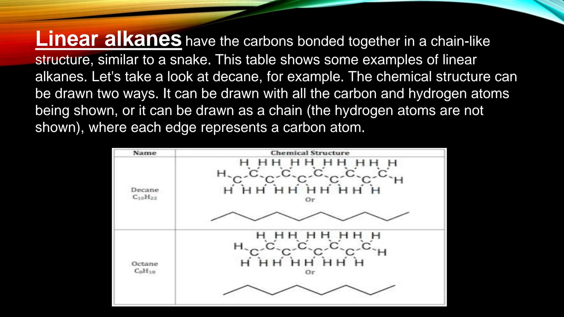 ALKANES
DIVID A Hydrocarbon is an organic compound made of nothing more than carbons and hydrogens.
It is possible for double or triple bond