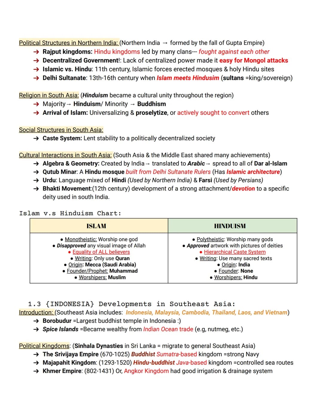 UNIT ONE: GLOBAL TAPESTRY
-----(Post-Classical Period: 1200-1450)-------
1.1 (CHINA} Developments in East Asia:
Society & Introduction: (Pos