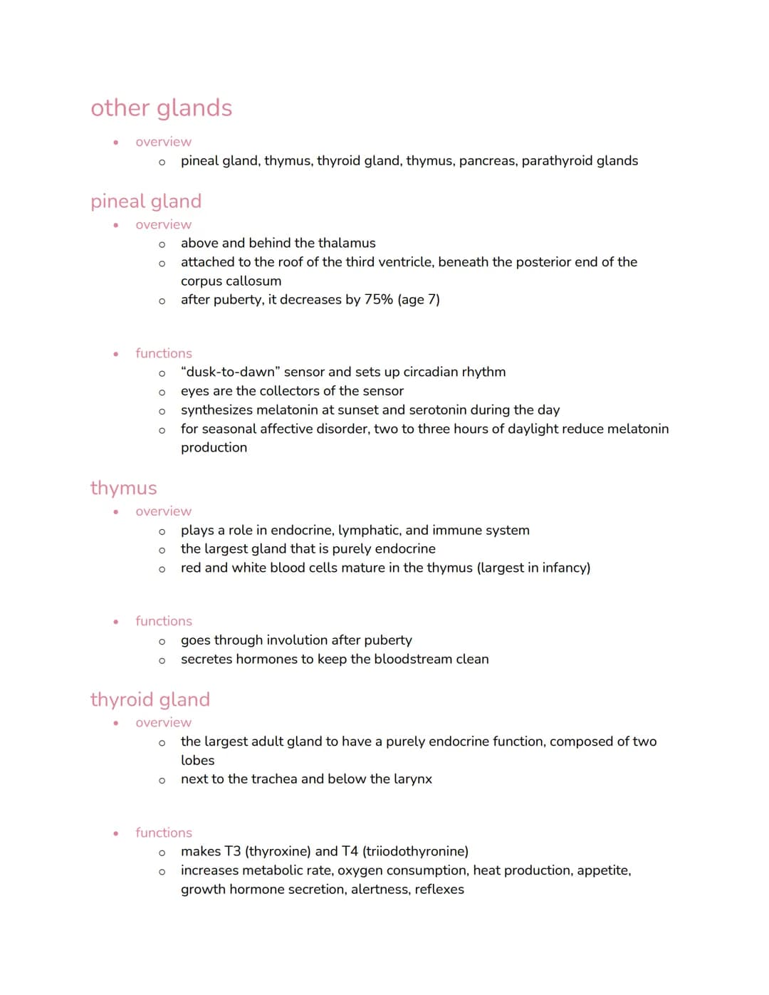 chapter 17: endocrine
overview
● functions
●
O specializes in communication and coordination
O uses mostly hormones
main principal mechanism