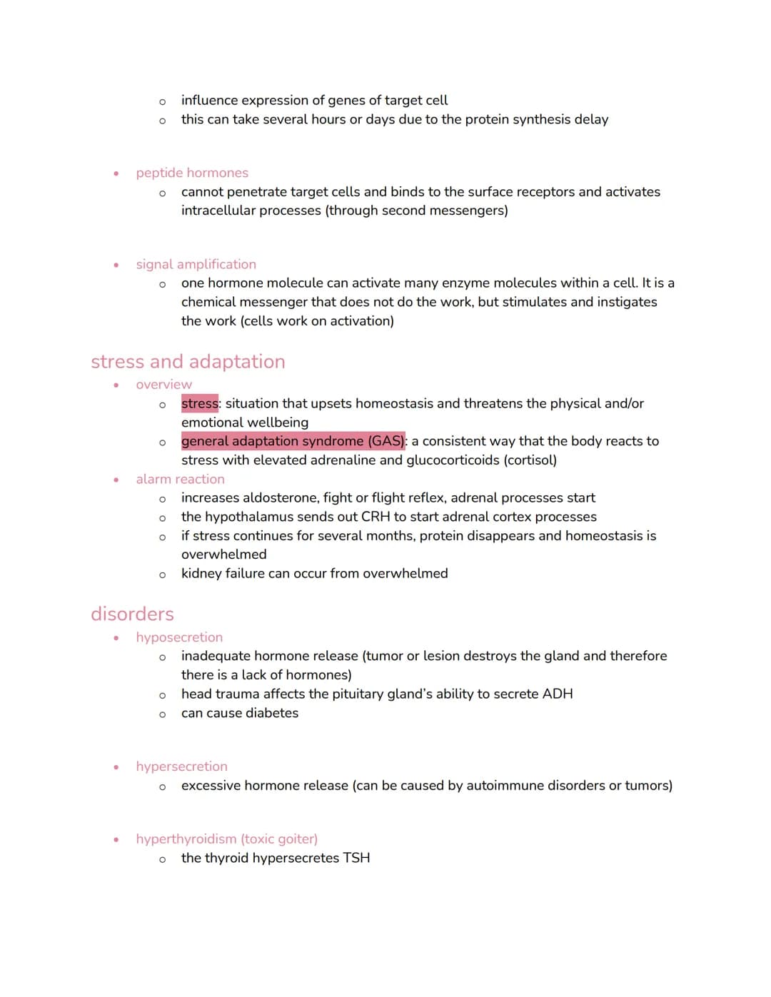 chapter 17: endocrine
overview
● functions
●
O specializes in communication and coordination
O uses mostly hormones
main principal mechanism