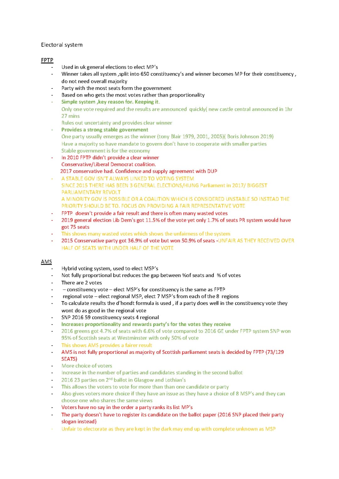 Understanding UK Voting Systems: First Past the Post, Proportional Representation, and AMS