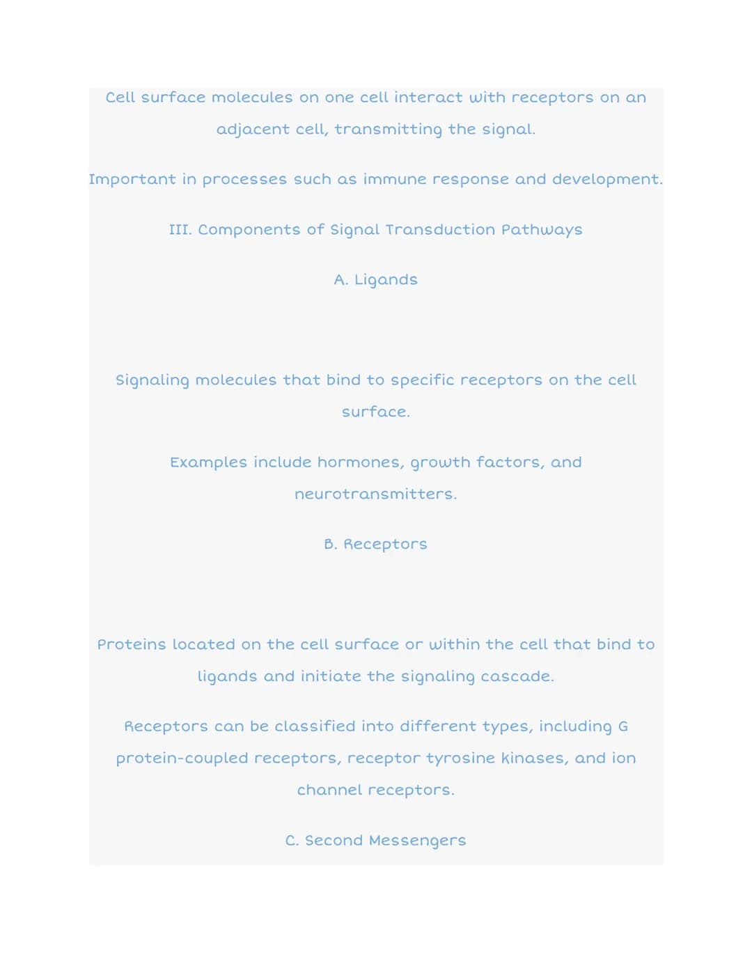 
<h2 id="introductiontosignaltransduction">Introduction to Signal Transduction</h2>
<p>Signal transduction is the process by which cells det