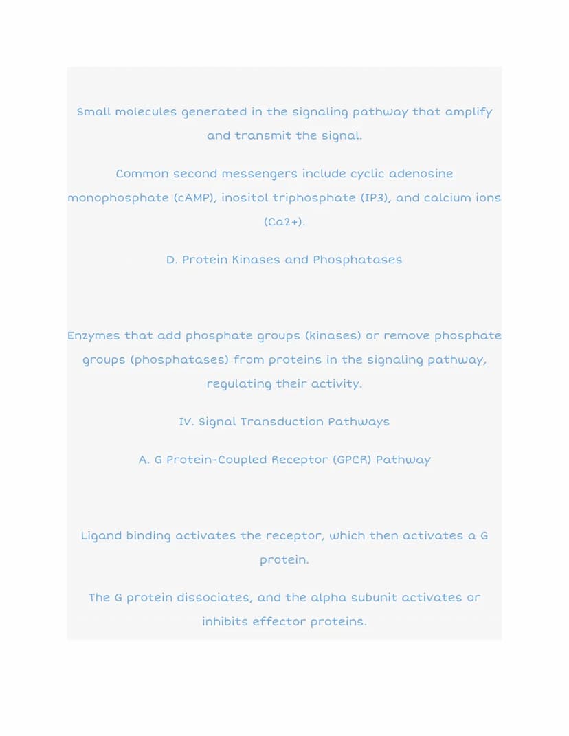 
<h2 id="introductiontosignaltransduction">Introduction to Signal Transduction</h2>
<p>Signal transduction is the process by which cells det