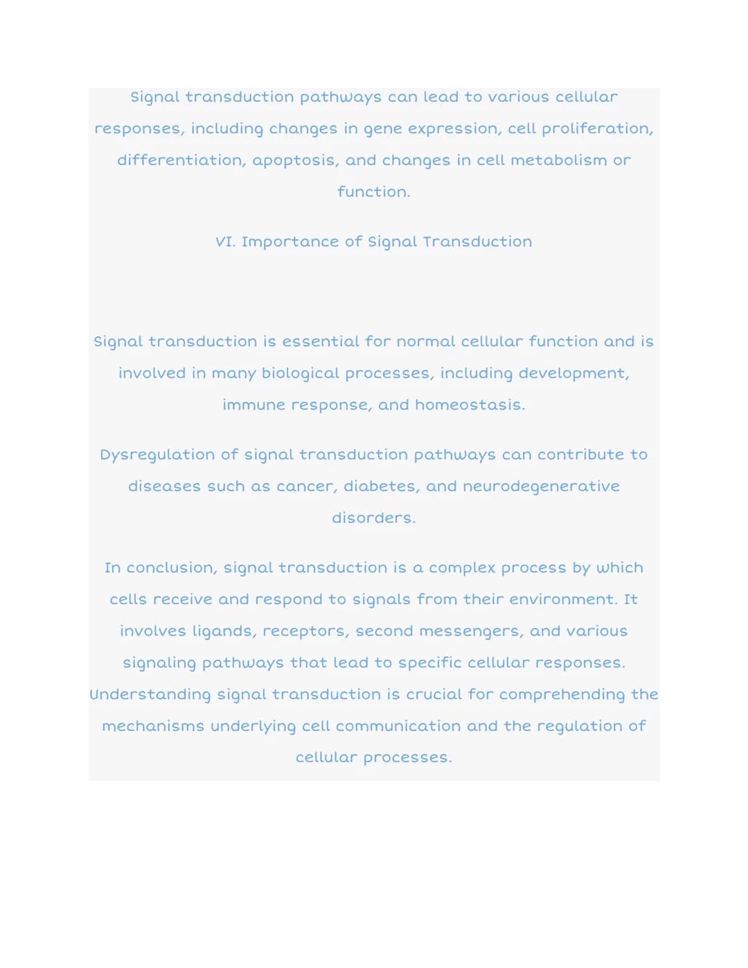 
<h2 id="introductiontosignaltransduction">Introduction to Signal Transduction</h2>
<p>Signal transduction is the process by which cells det