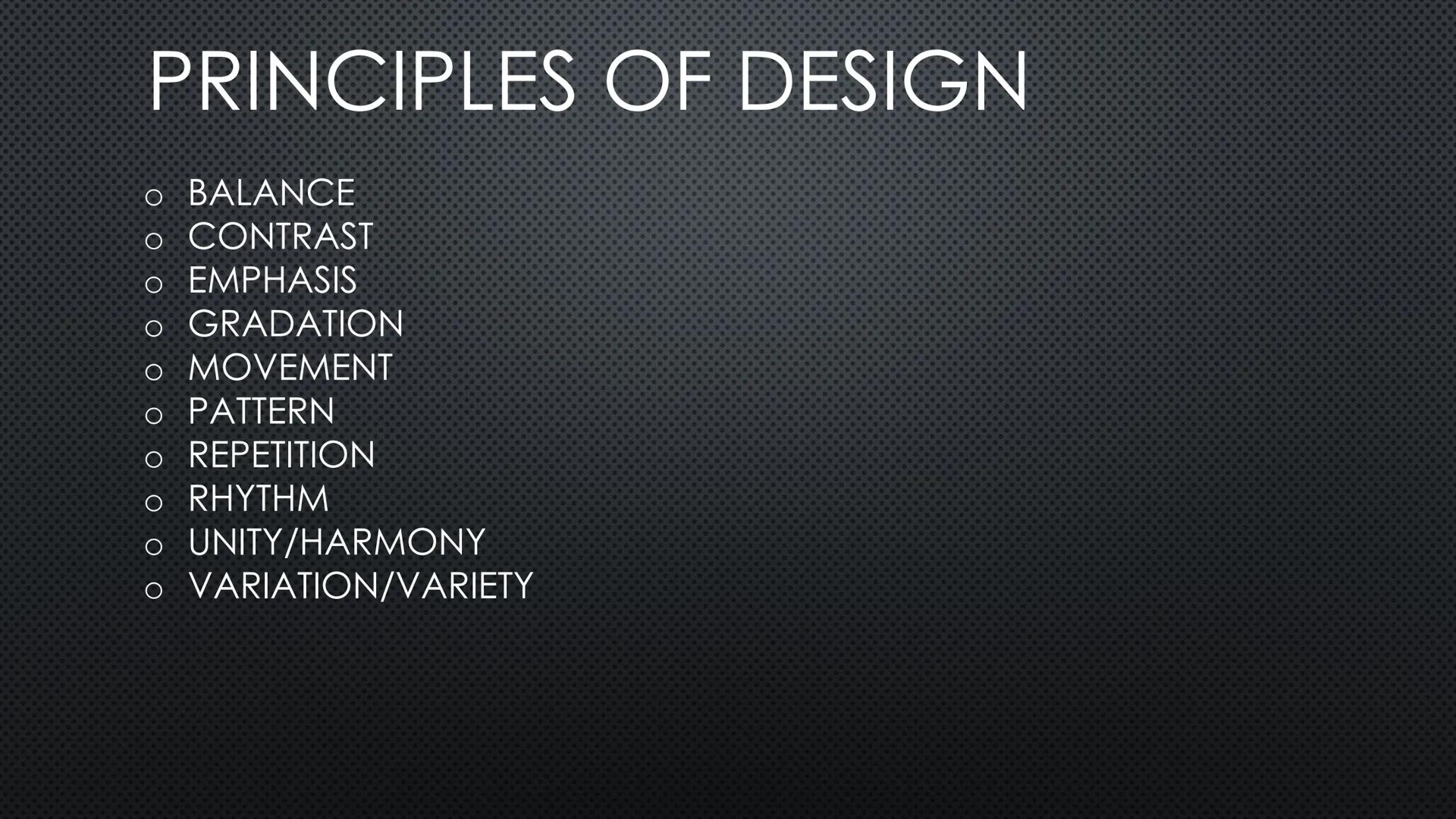# INTRO TO ART

SEMESTER REVIEW # ELEMENTS OF ART

Ο LINE

SHAPE

Ο FORM

Ο VALUE

Ο COLOR

Ο SPACE

TEXTURE # LINE

666

THE PATH OF A MOVI