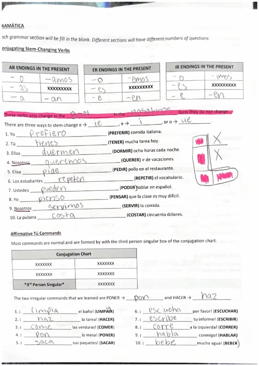 Nombre:
Ellie Gribbin
Fecha: el 12 de Mayo
Español 1B Examen Final de Primavera 2023: Guía de Estudiar
ESCUCHAR
You will listen to recording