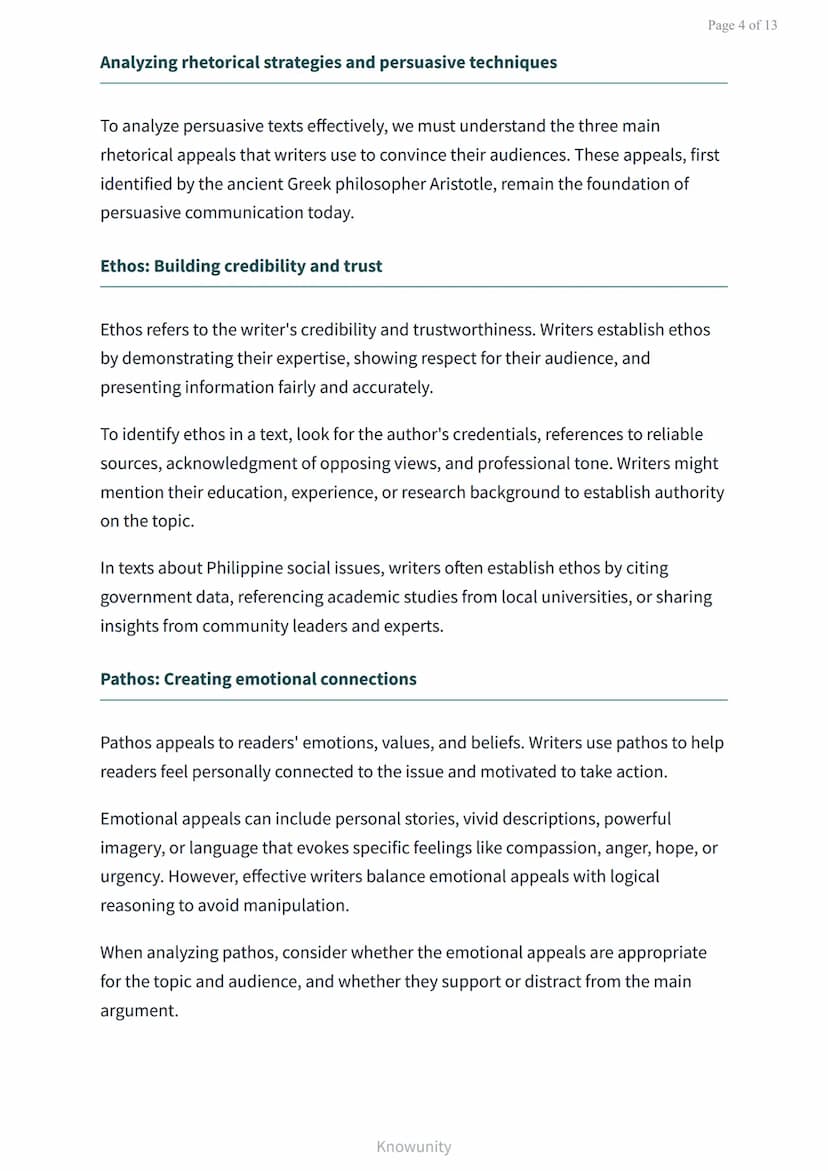Analyzing and Creating Persuasive Texts on Social Issues
Master persuasive writing techniques for social advocacy
What You'll Learn
Identify
