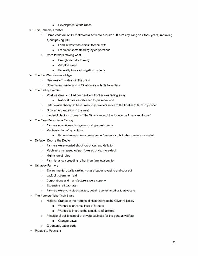 AP US History
Chapter 26: The Great West and the Agricultural Revolution, 1865-1896
>>
>
The Clash of Cultures on the Plains
O
O
O
O
O Warfa