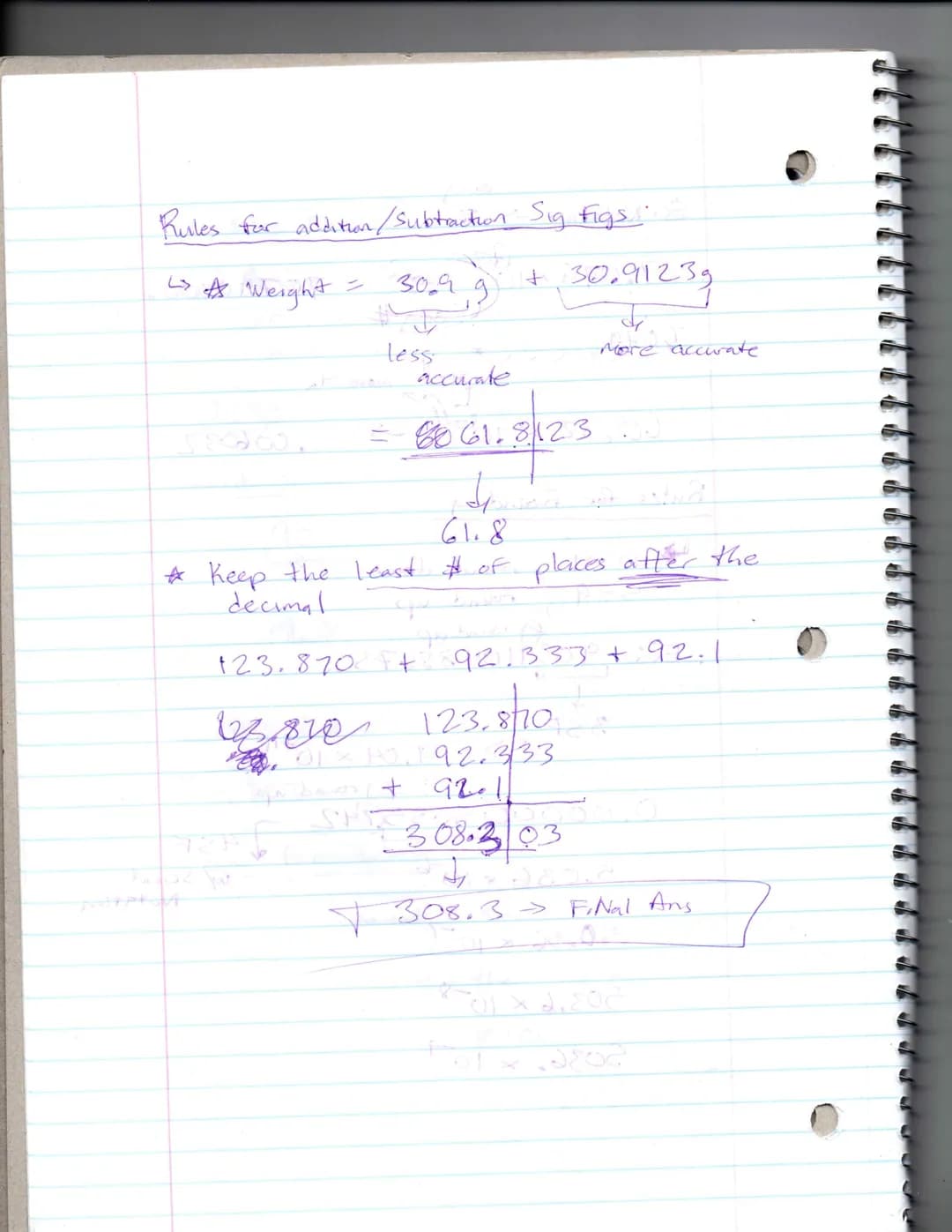 A
F
f
Measurement.
↳ Unit → describes.
Number SaPAPS
mch
umber
I Sig Digits! Th
↳ Scientific Notation
4> Precision & Accuracy/
1
limited by 