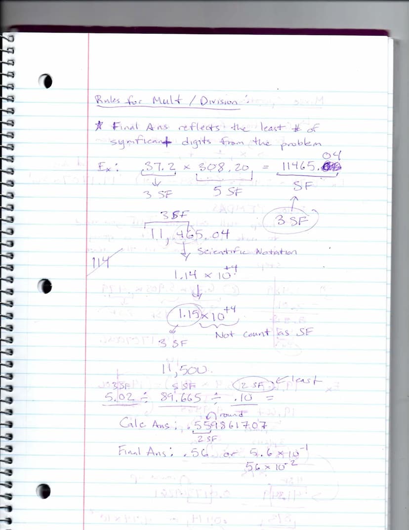 A
F
f
Measurement.
↳ Unit → describes.
Number SaPAPS
mch
umber
I Sig Digits! Th
↳ Scientific Notation
4> Precision & Accuracy/
1
limited by 