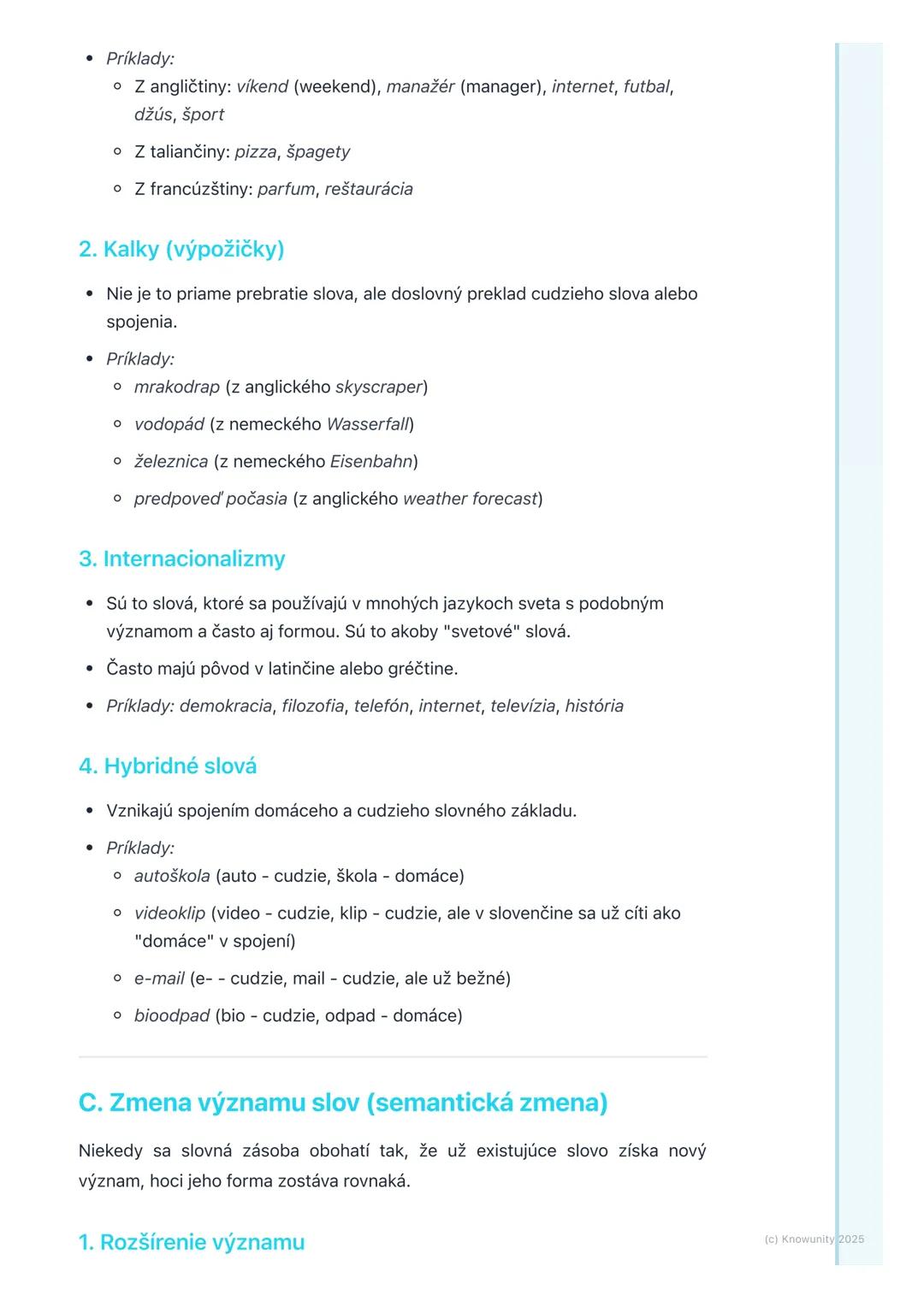 # Obohacovanie slovnej zásoby

## 1. Prehľad obohacovania slovnej zásoby

Takže, dnes sa pozrieme na to, ako sa naša slovná zásoba v slovenč