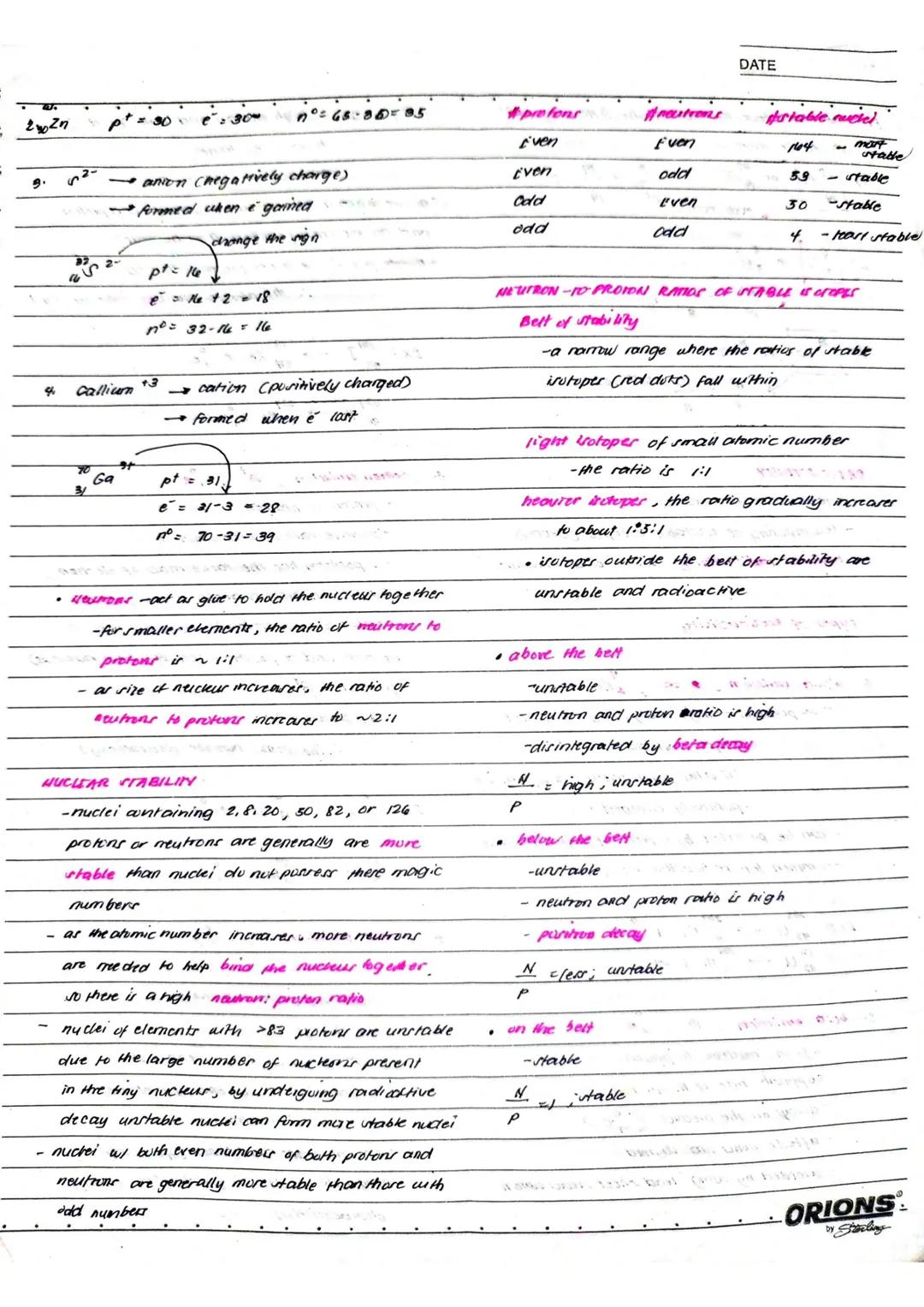 NUCLEAR CHEMISTRY

Nucker-has just been a positively charged
thing that attracts electrons

-may undergo changes

radioactivity results when