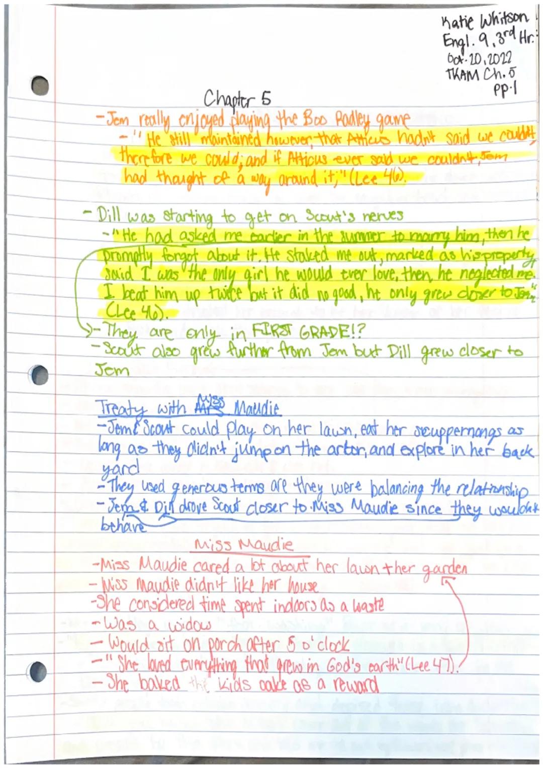 
<p>In the first chapter of "To Kill a Mockingbird," the story is narrated by Scout, an adult who is looking back on her childhood. The nove