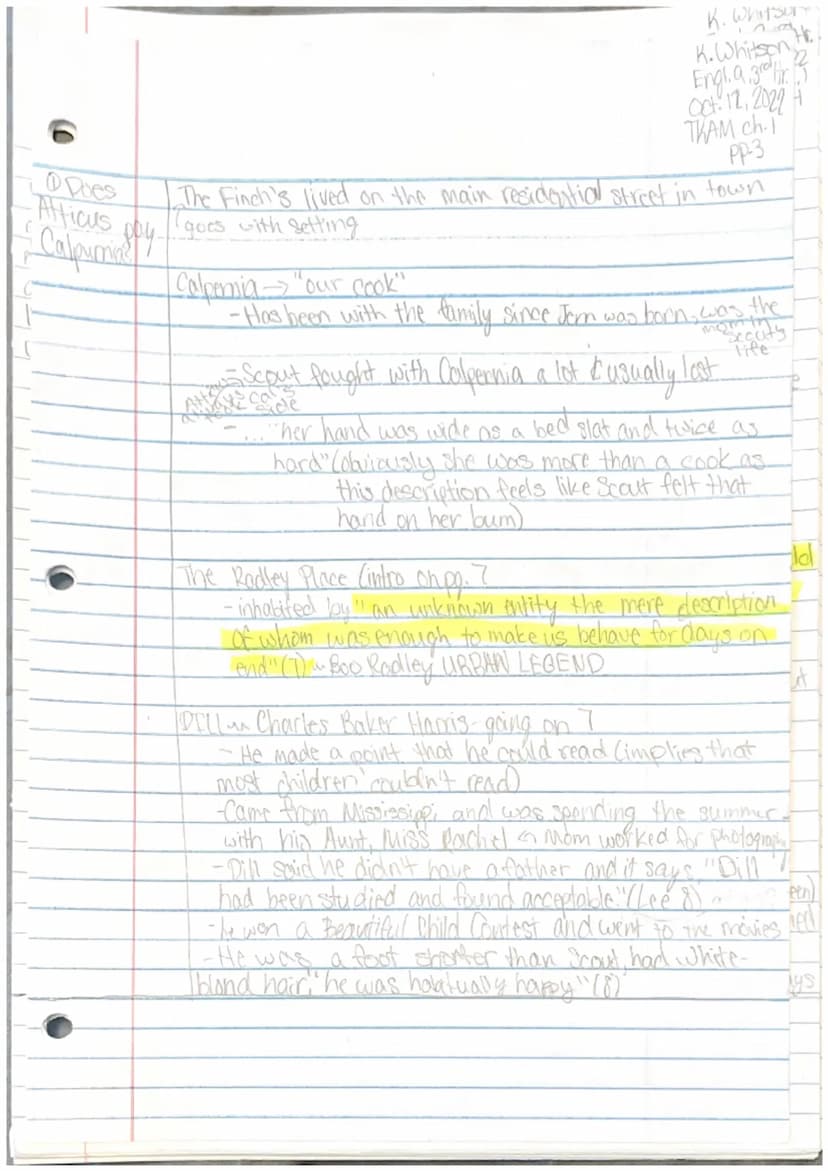 
<p>In the first chapter of "To Kill a Mockingbird," the story is narrated by Scout, an adult who is looking back on her childhood. The nove